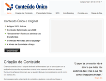 Tablet Screenshot of conteudounico.com